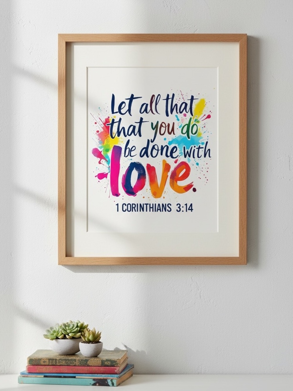 DDS Art Print, 8x10, Bible Verse, Paper Print, Unframed, Bright Series